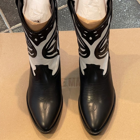 Steve Madden Leather Laredo-M Boots - Picture 2 of 3